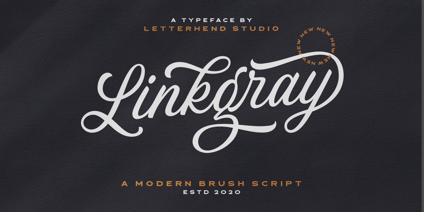 Linkgray Regular Font preview